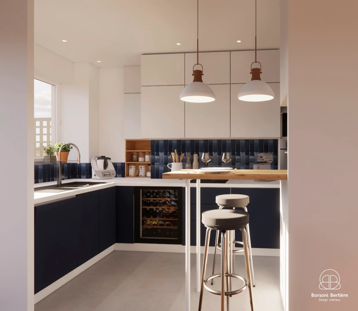rendu 3d amenagement cuisine